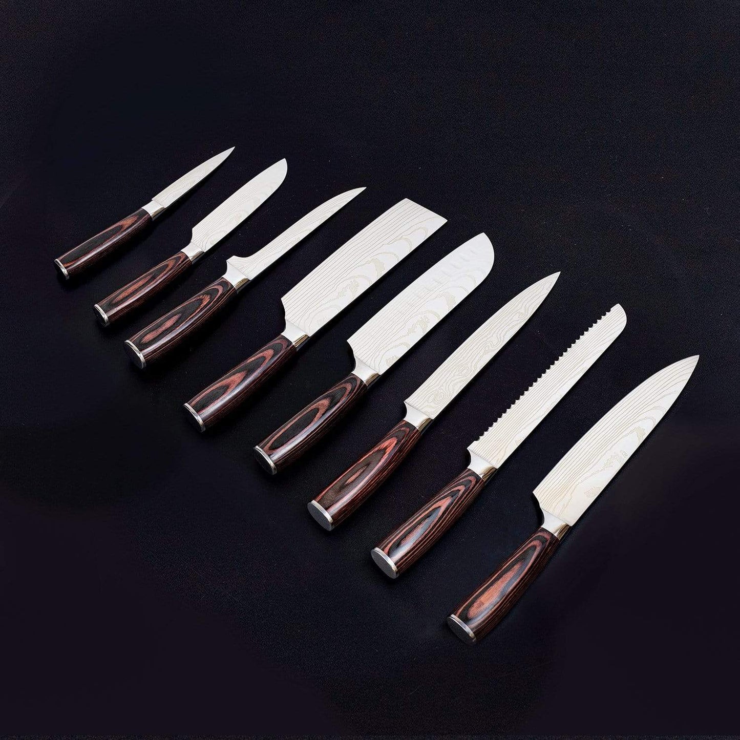 Ensemble de 8 couteaux Zeekka Professional dans un coffret cadeau