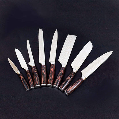 Ensemble de 8 couteaux Zeekka Professional dans un coffret cadeau